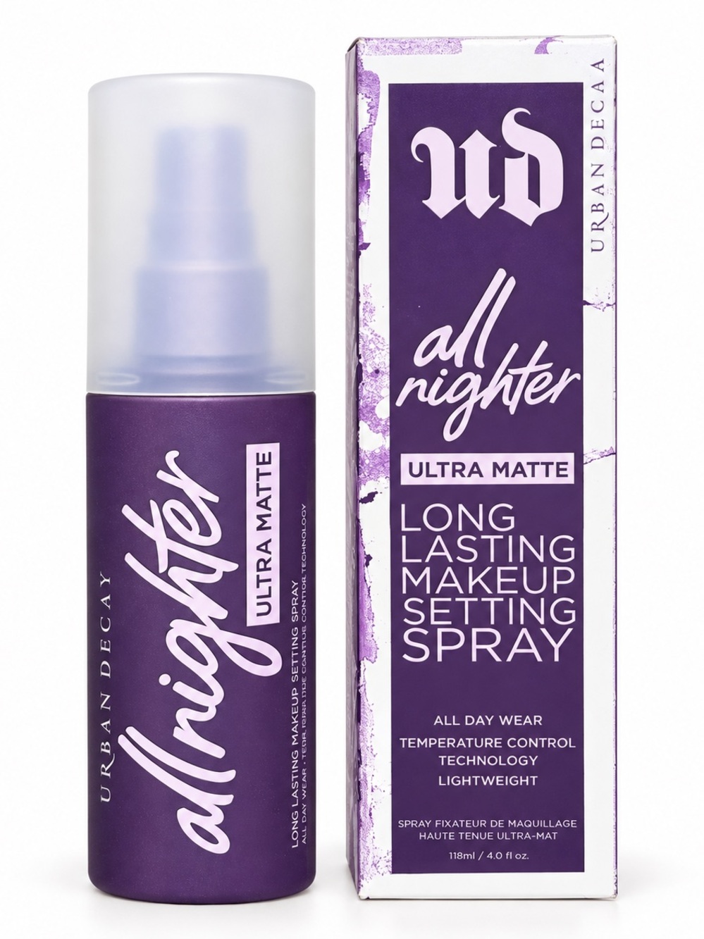 Urban Decay All Nighter Ultra Matte Setting Spray 4 oz NIB